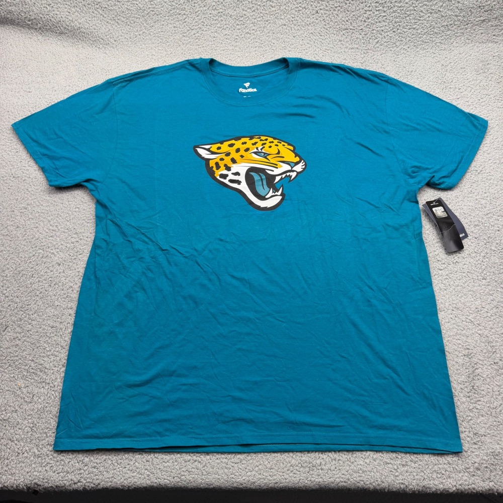 NWT Fanatics Mens 3XL NFL Jacksonville Jaguars Trevor Lawrence #16 Teal T-Shirt
